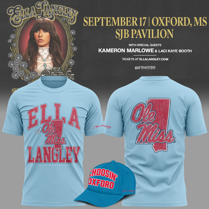 Ole Miss Rebels x Ella Langley-The Dandelion Tour 2026 T-shirt
