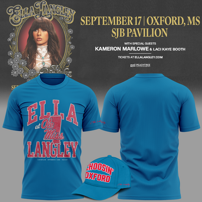 Ole Miss Rebels x Ella Langley-The Dandelion Tour 2026 T-shirt