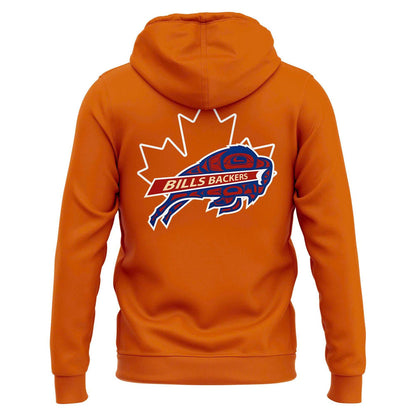 (Adult & Kid) Buffalo Bills x Canada Orange Shirt Day 2026 Pullover Hoodie