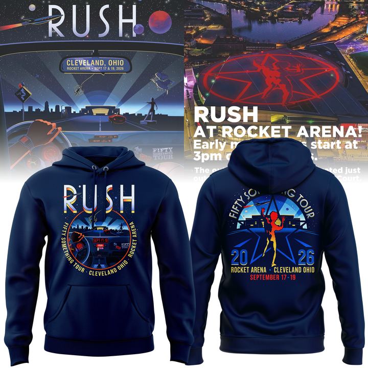 Rush x Cleveland - Fifty Something Tour 2026 Hoodie