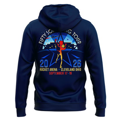 Rush x Cleveland - Fifty Something Tour 2026 Hoodie
