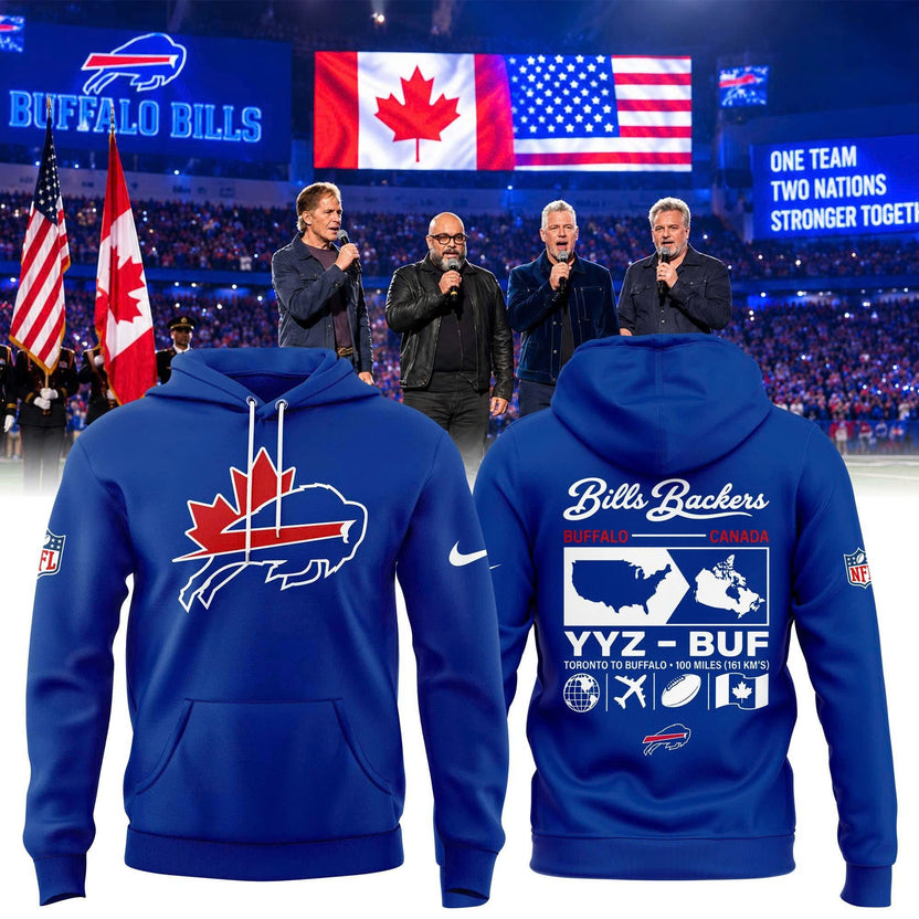 Unisex Blue Buffalo Bills Canada "Bills Backers" Pullover Hoodie