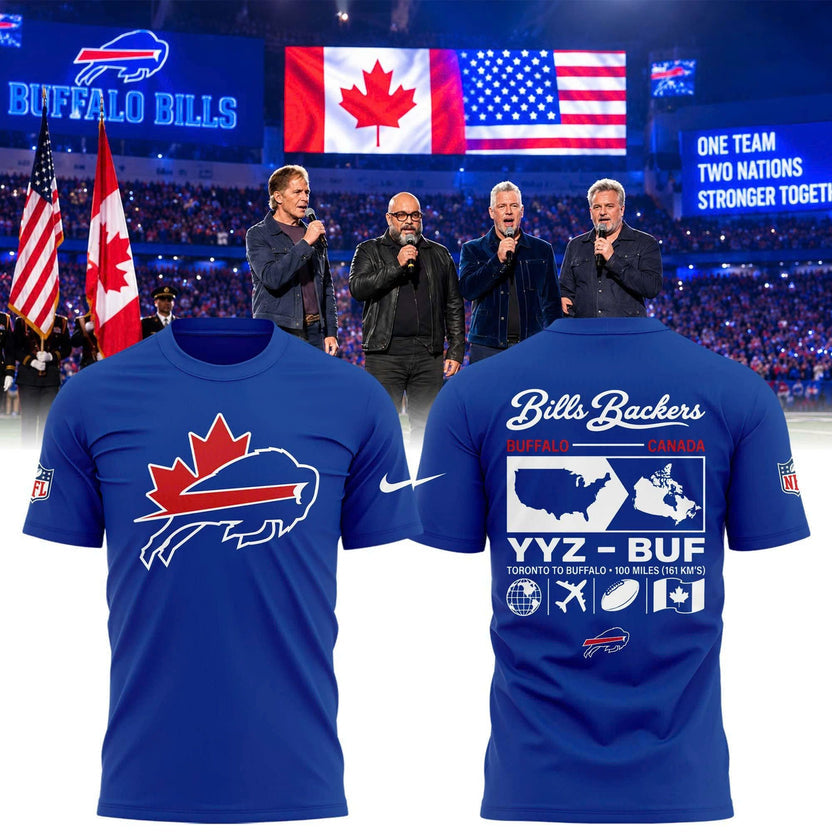 Unisex Blue Buffalo Bills Canada "Bills Backers" T-shirt
