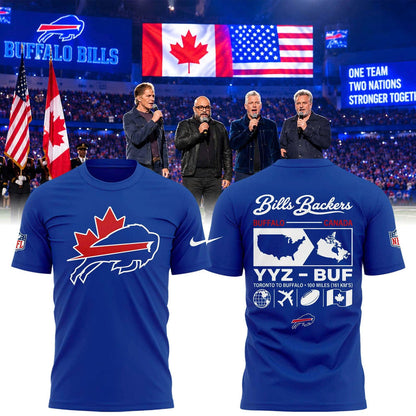 Unisex Blue Buffalo Bills Canada "Bills Backers" T-shirt