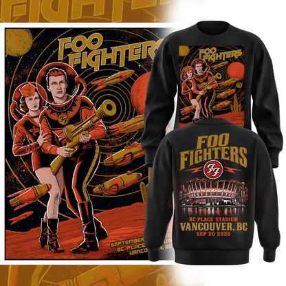 Foo Fighters BC Place Vancouver 2026 Tour Limited Edition sweater