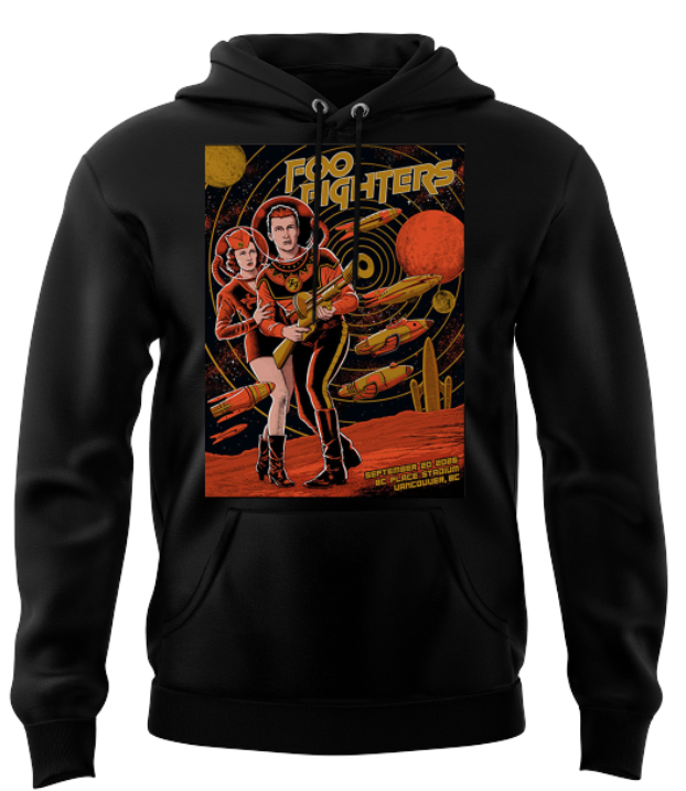 Foo Fighters BC Place Vancouver 2026 Tour Limited Edition hoodie