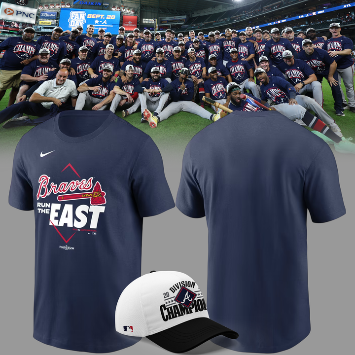 Atlanta Braves Navy 2026 NL East Division Champions T-Shirt