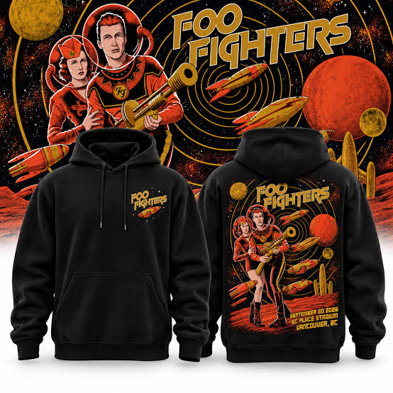 Foo Fighters BC Place Vancouver 2026 Tour Limited Edition hoodie