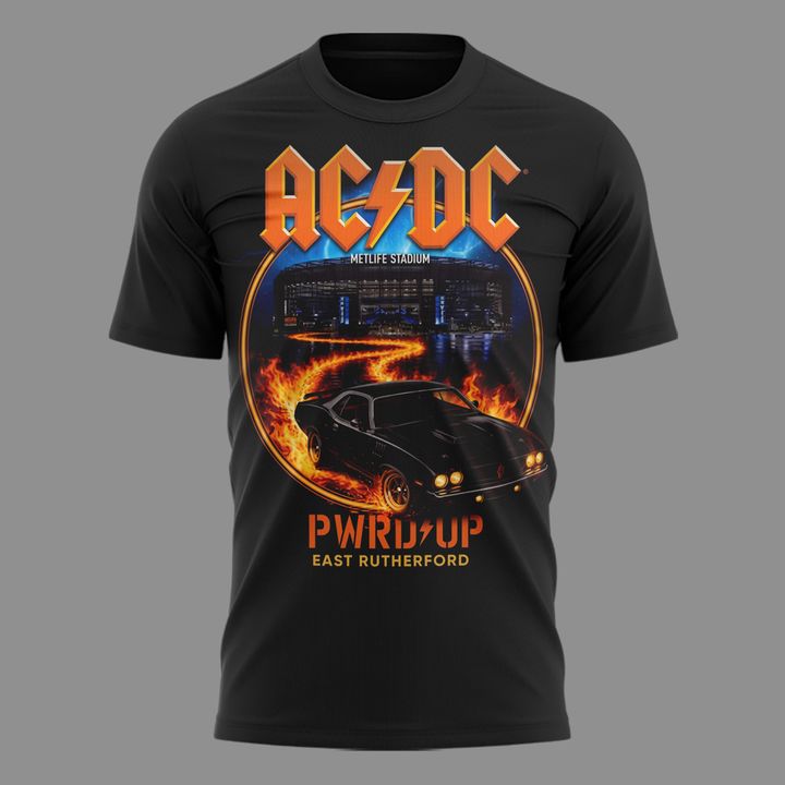 Newest Shirt AC/DC x New York Giants Event Shirt - POWER UP TOUR 2026 T-Shirt