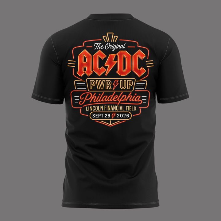 AC/DC - Exclusive Philadelphia Event Shirt - POWER UP TOUR 2026 T-Shirt