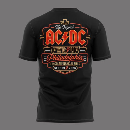 AC/DC - Exclusive Philadelphia Event Shirt - POWER UP TOUR 2026 T-Shirt