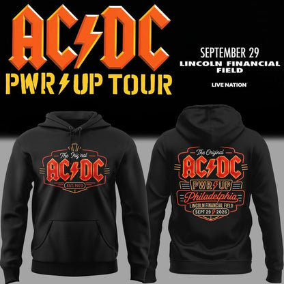 Hoodie AC/DC - Exclusive Philadelphia Event Shirt - POWER UP TOUR 2026 Hoodie