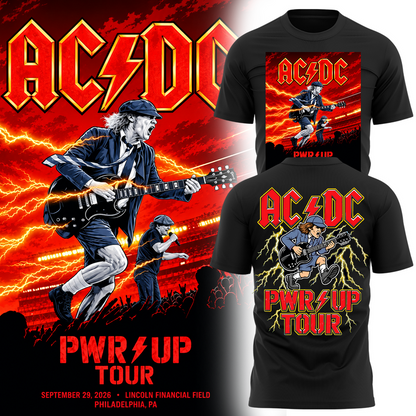 AC/DC Power Up Tour Philadelphia 2026 Limited Edition T-Shirt
