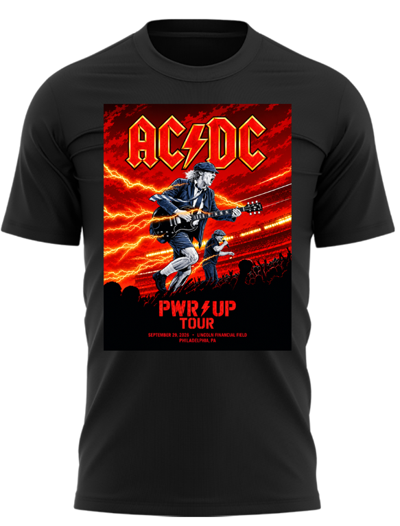 AC/DC Power Up Tour Philadelphia 2026 Limited Edition T-Shirt