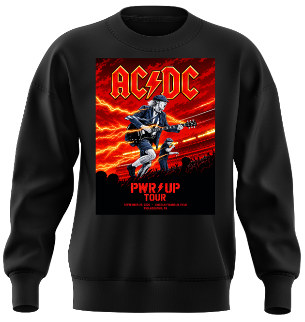 Limited Edition AC/DC Power Up Tour Philadelphia 2026 Sweat