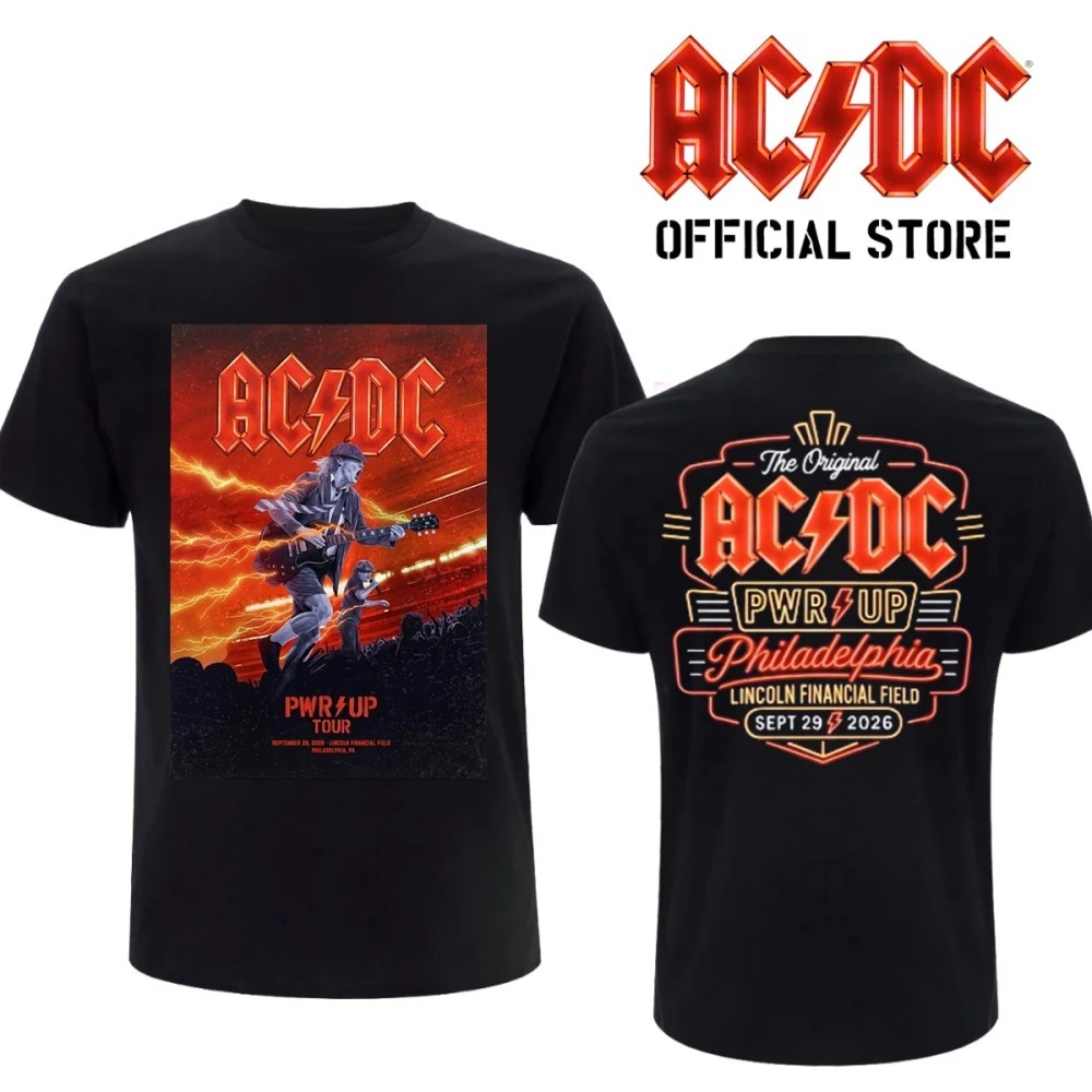AC/DC Power Up Tour Philadelphia 2026 Limited Edition T-Shirt