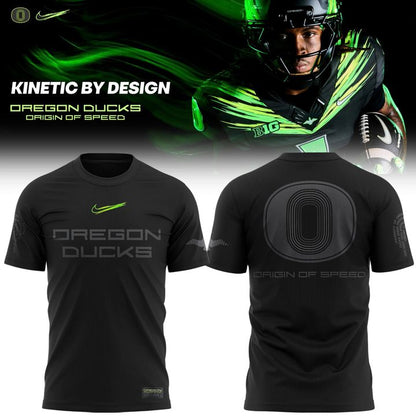 Men's Nike Oregon Ducks Football Origin of Speed Air T-Shirt – Black