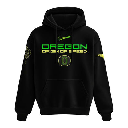 Women's Nike Black Oregon Ducks Origin of Speed Hoodie