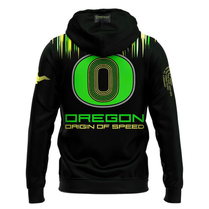 Men's Nike Oregon Ducks Origin of Speed Football Hoodie – Night Forest