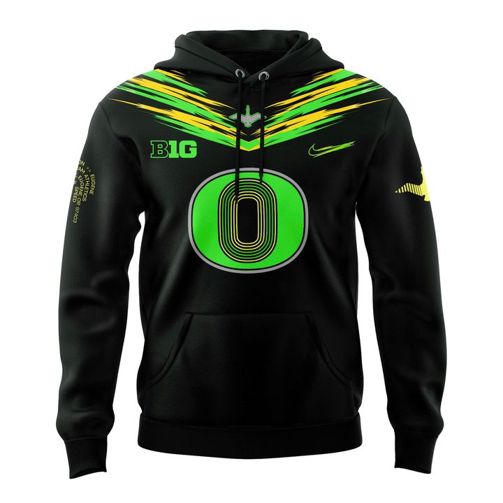 Men's Nike Oregon Ducks Origin of Speed Football Hoodie – Night Forest