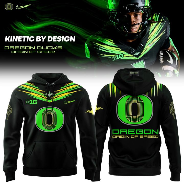 Women's Nike Oregon Ducks Origin of Speed Football Hoodie – Night Forest