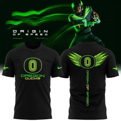 Men's Nike Black Oregon Ducks Origin of Speed T-shirt