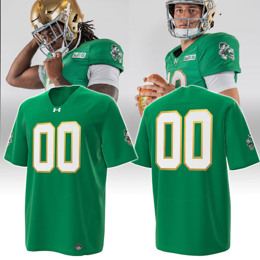 Notre Dame Kelly Green Personalized Jersey 2026