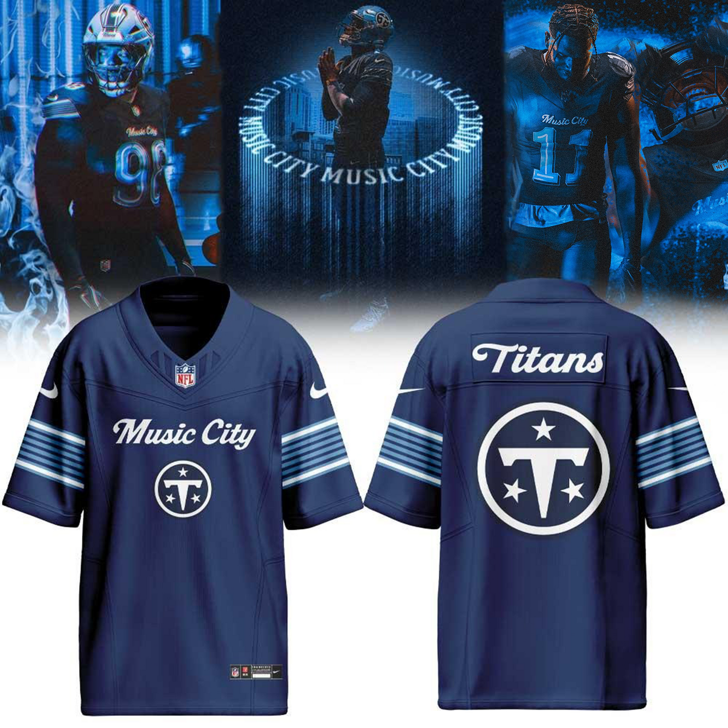 Tennessee Titans 2026 Rivalries Made in the Music City Football Jersey