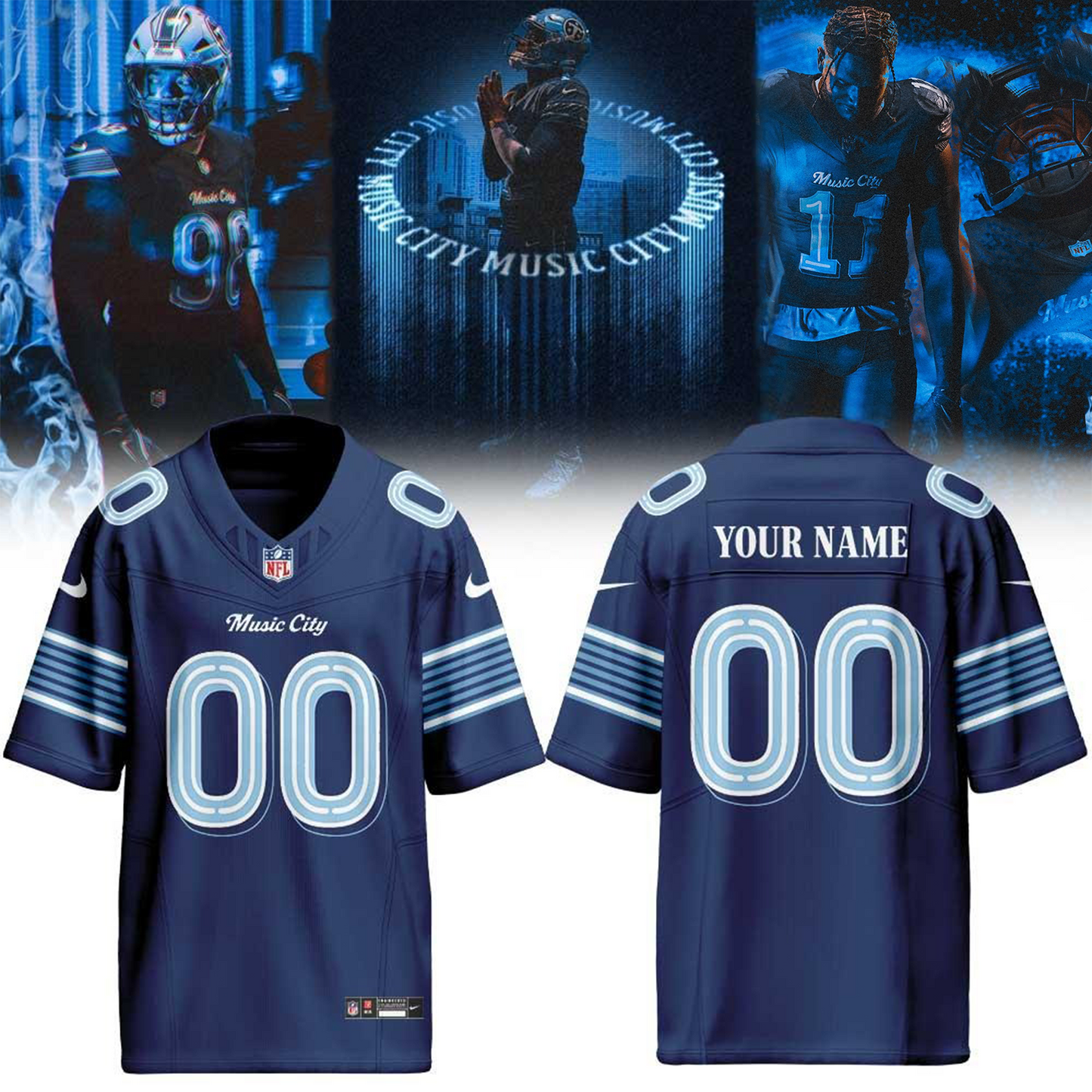 Tennessee Titans 2026 Rivalries Made in the Music City Football Jersey