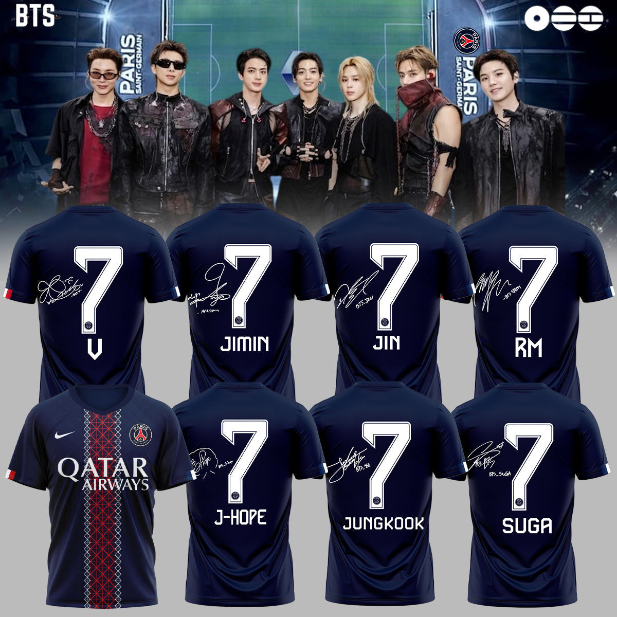 ,BTS x Paris Saint-Germain Jersey