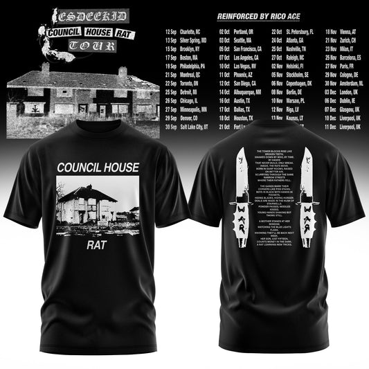 Council House Rat Tour Vintage Washed Graphic Tee