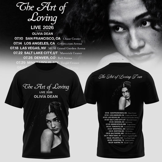 OLIVIA DEAN “THE ART OF LOVING” TSHIRT COLLECTION IS HERE