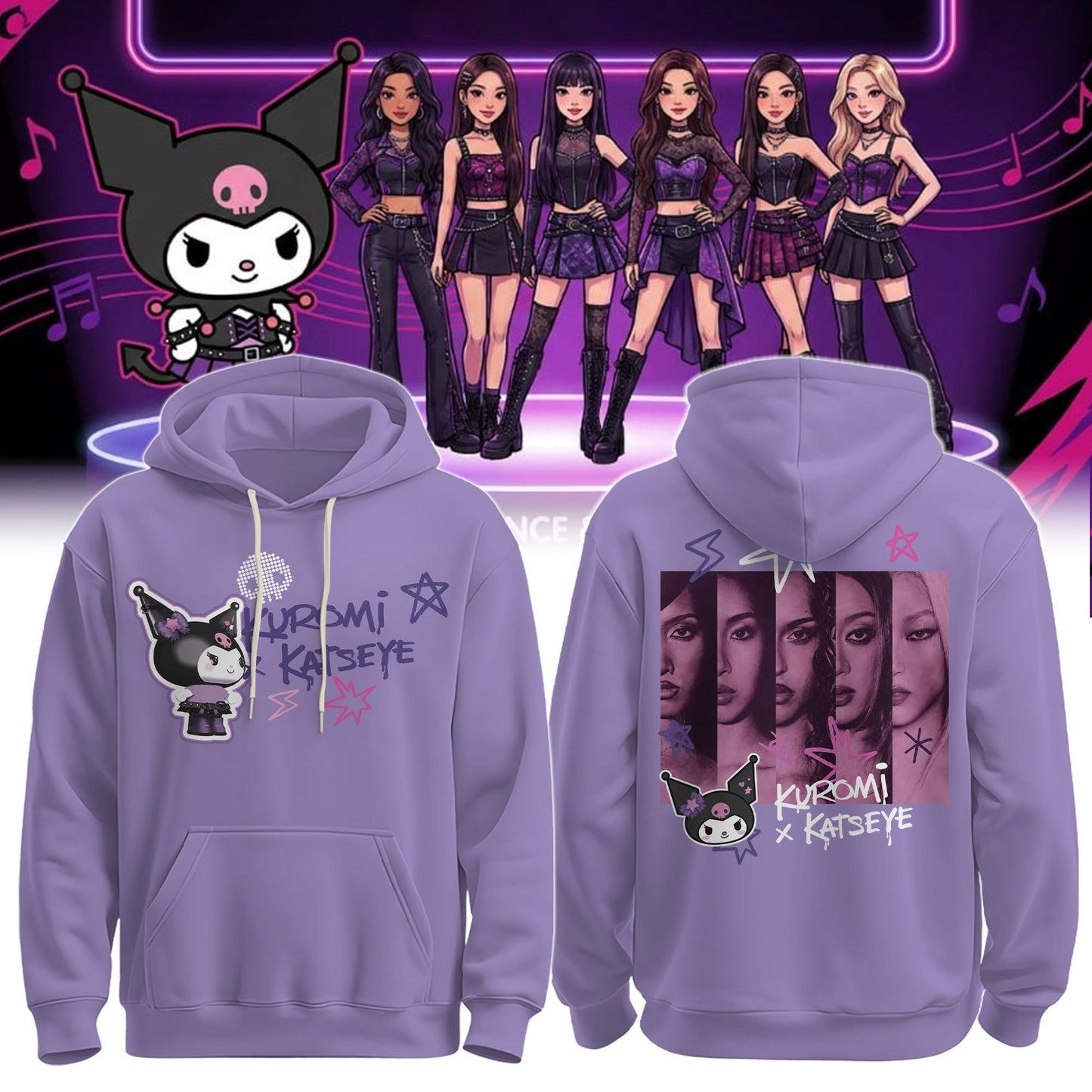 Katseye X Kuromi Limited Edition Hoodie