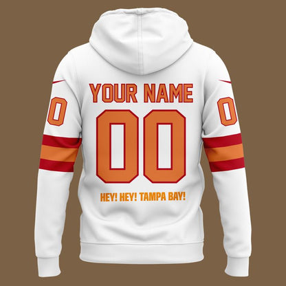Men's White Tampa Bay Buccaneers 50th Season Essential Hoodie I