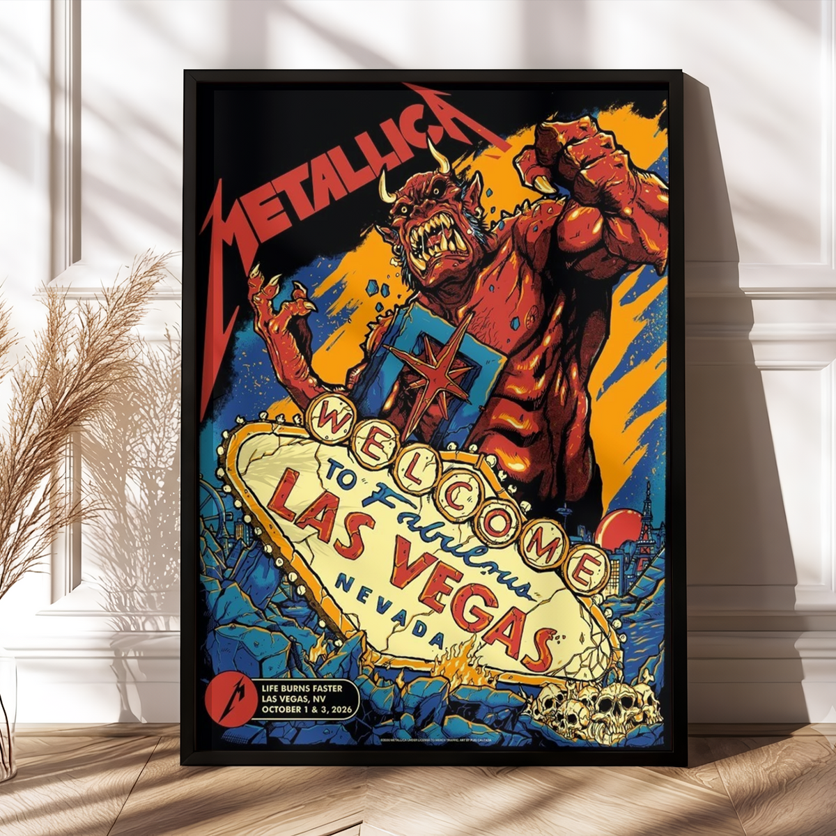 MTLC Life Burns Faster 2026 Las Vegas Pop Up Shop Week 1 Poster Live At Sphere October 1 And 3 2026 Poster