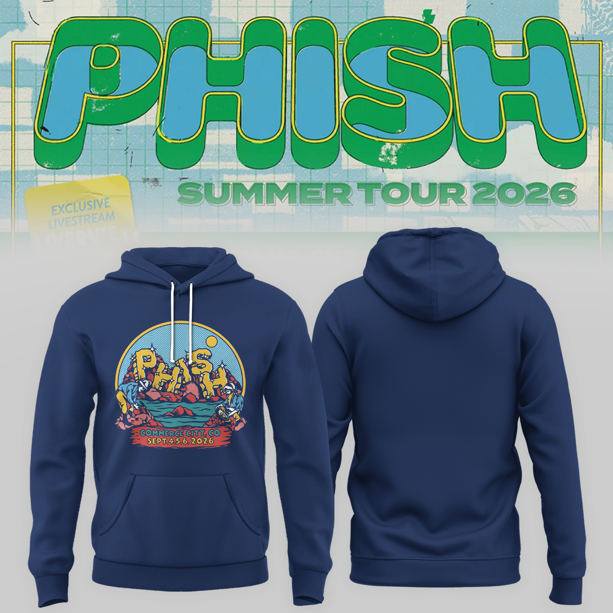 Phish Commerce City CO 2026 Event Tee On Sept 4 5 6 2026 Hoodie