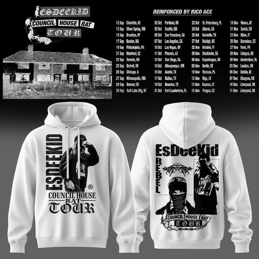 Council House Rat Tour Vintage Graphic Hoodie