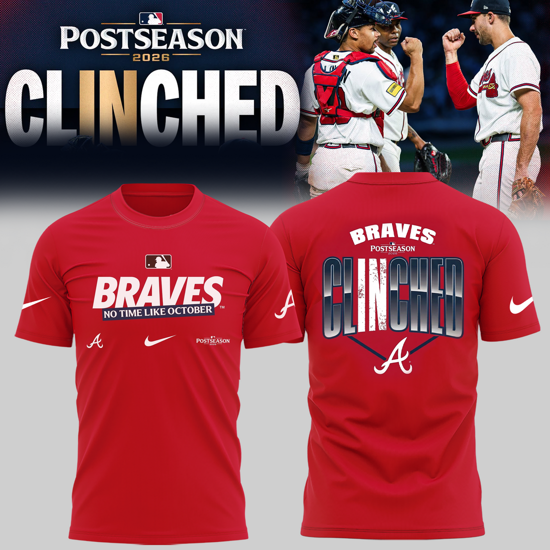 Limited Edition Postseason 2026 Clinched T-shirt