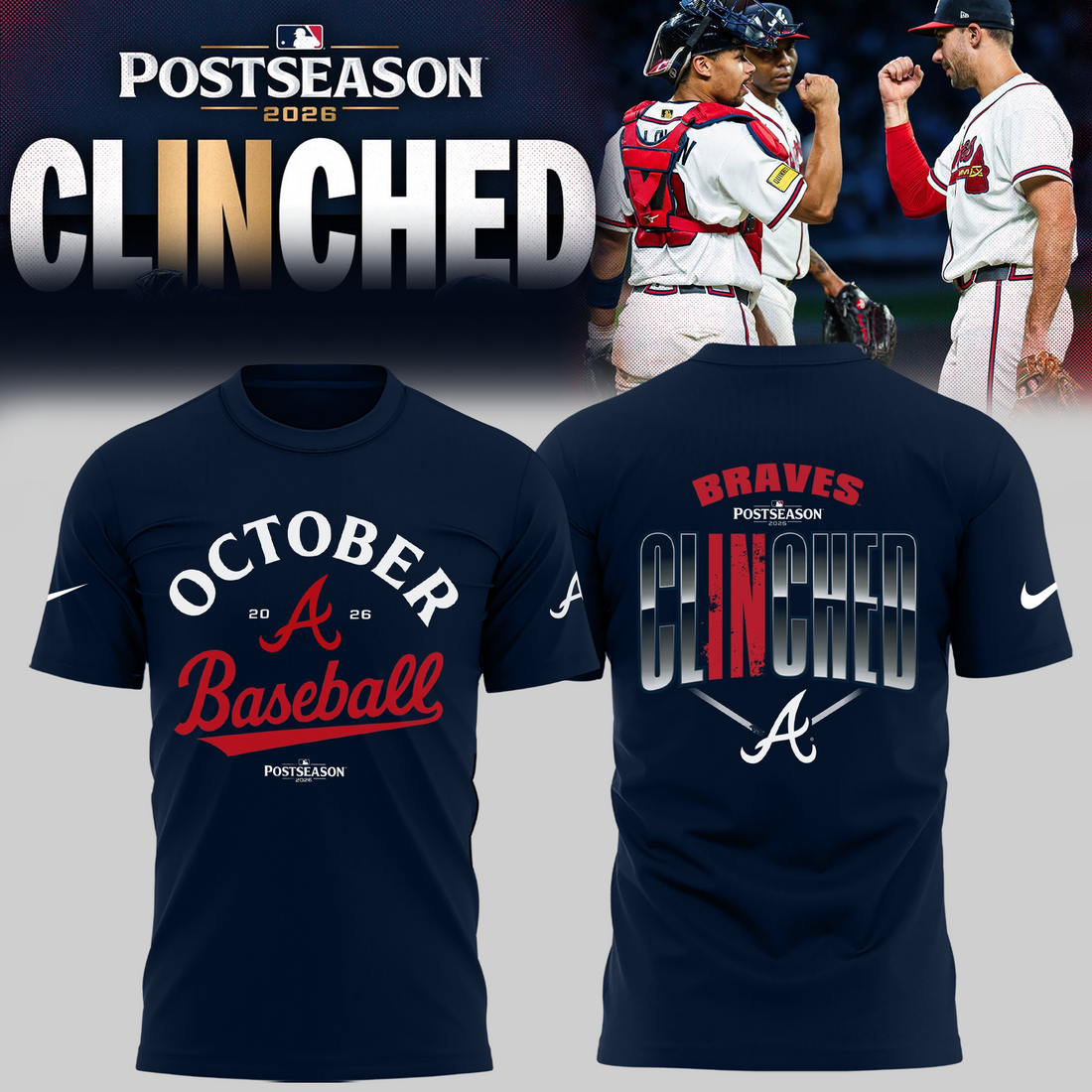 Limited Edition Postseason 2026 Clinched T-shirt