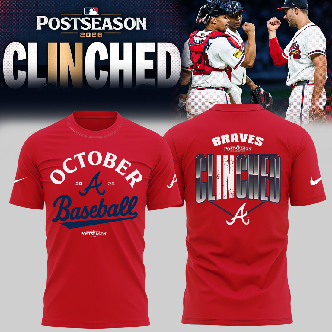 Limited Edition Postseason 2026 Clinched T-shirt
