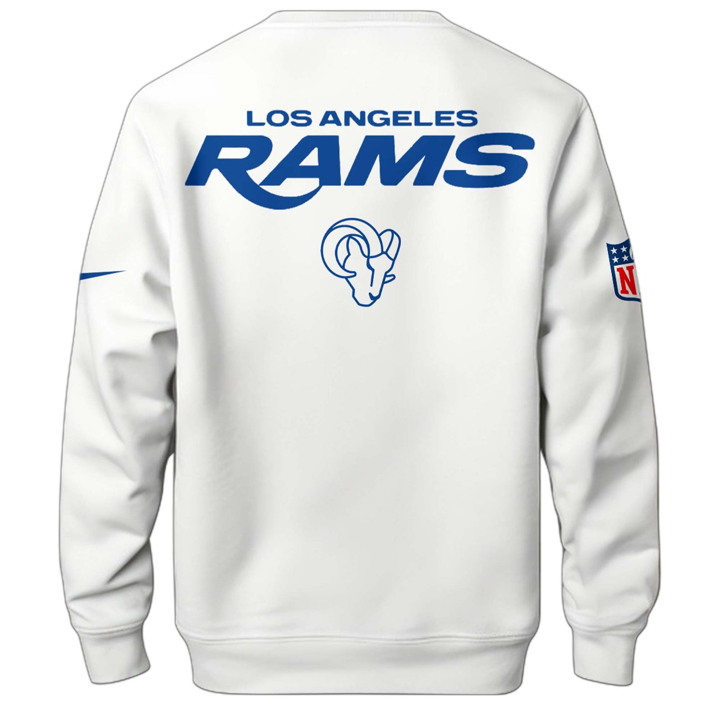 LAR Rams Classic Sol White Sweatshirt