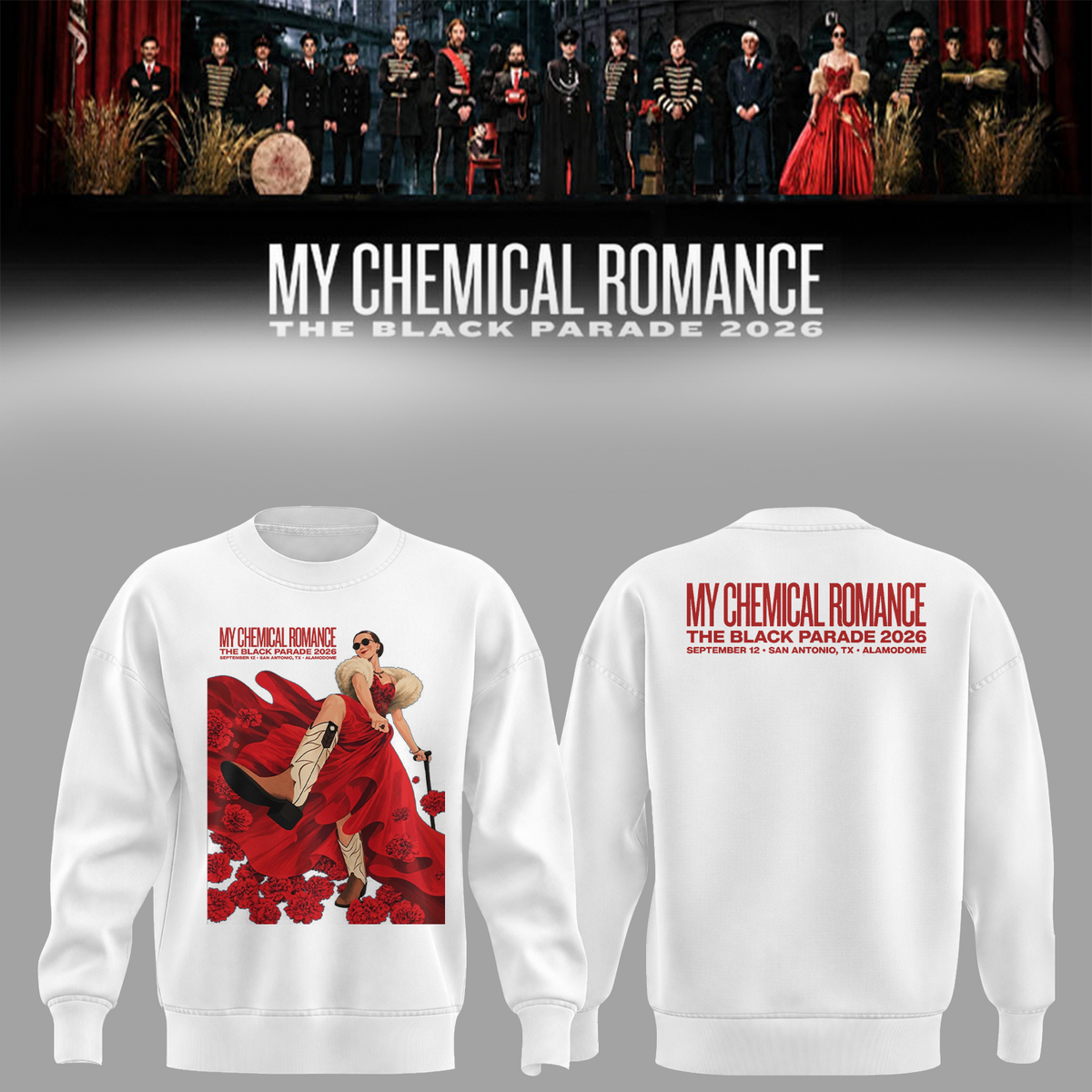 My Chemical Romance The Black Parade 2026 San Antonio Texas Alamodome September 12 Sweater