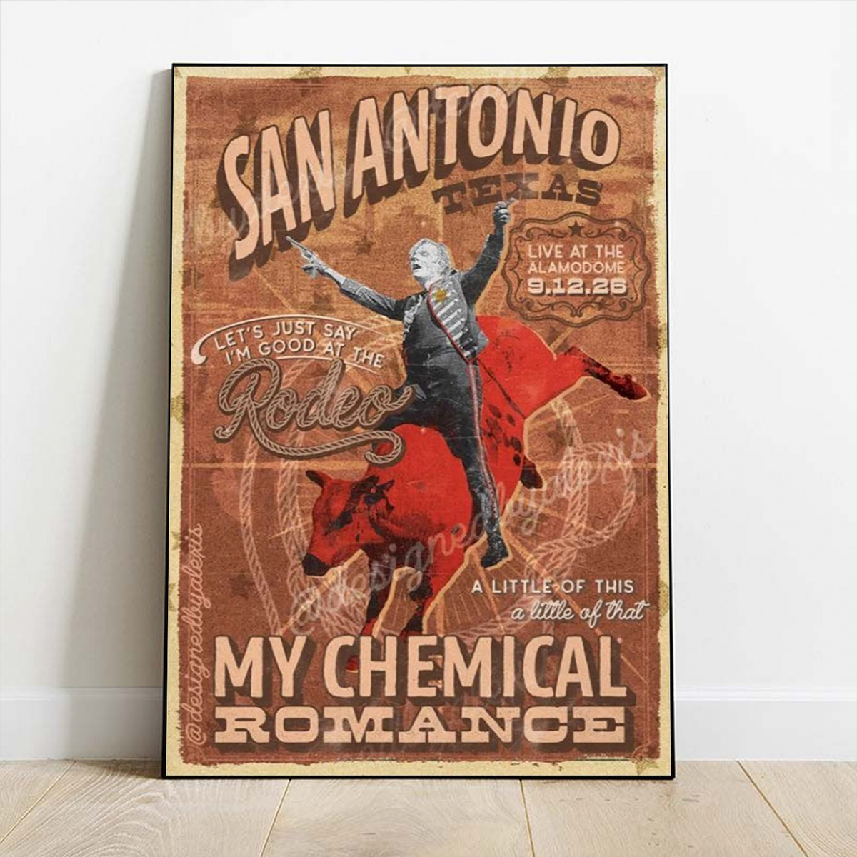 My Chemical Romance The Black Parade 2026 San Antonio Texas Alamodome September 12 Poster
