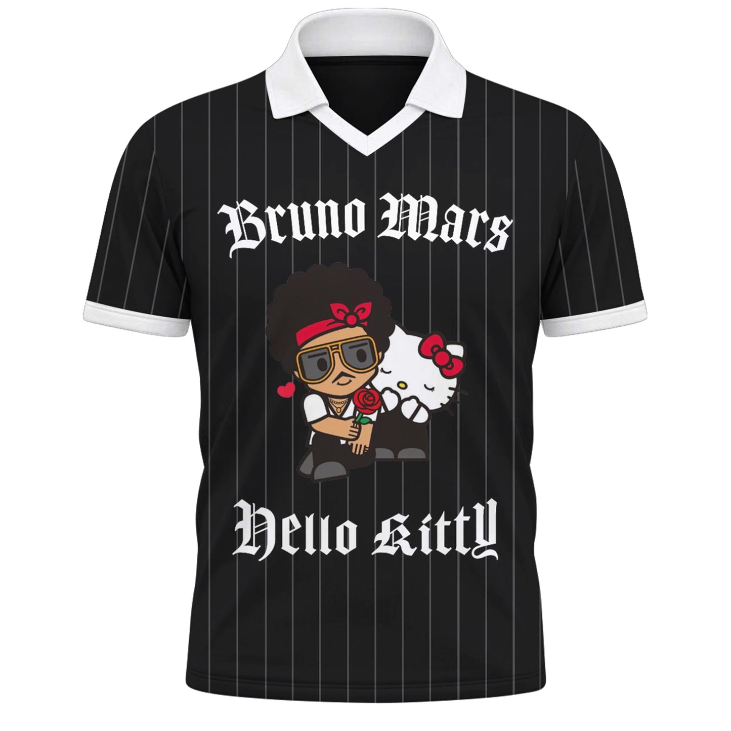 Hello Kitty ❤️ Bruno Mars The Romantic Tour 2026 Vneck Polo