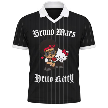 Hello Kitty ❤️ Bruno Mars The Romantic Tour 2026 Vneck Polo
