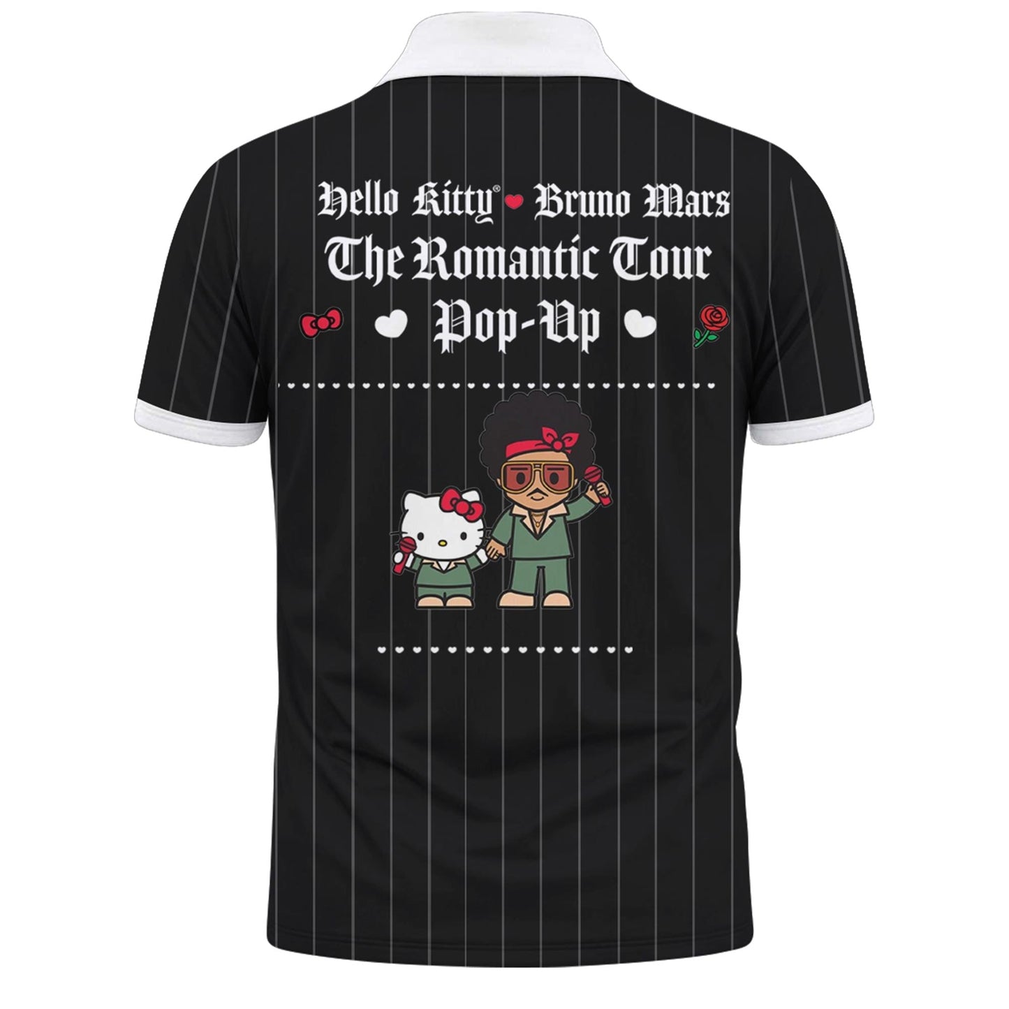 Hello Kitty ❤️ Bruno Mars The Romantic Tour 2026 Vneck Polo