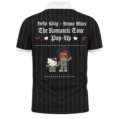 Hello Kitty ❤️ Bruno Mars The Romantic Tour 2026 Vneck Polo
