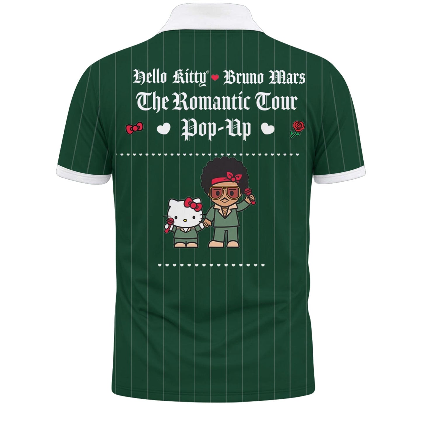 Hello Kitty ❤️ Bruno Mars The Romantic Tour 2026 Vneck Polo