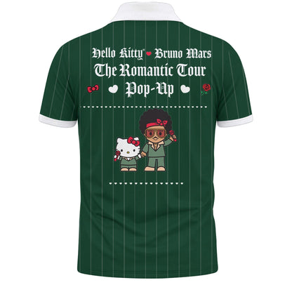 Hello Kitty ❤️ Bruno Mars The Romantic Tour 2026 Vneck Polo
