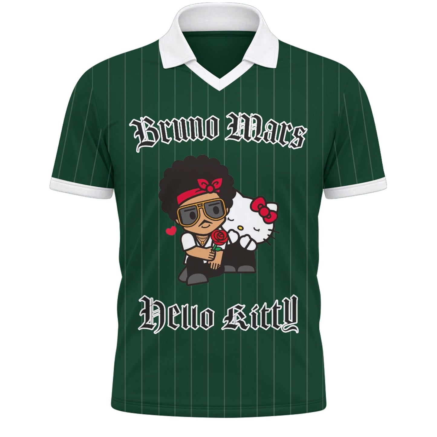 Hello Kitty ❤️ Bruno Mars The Romantic Tour 2026 Vneck Polo